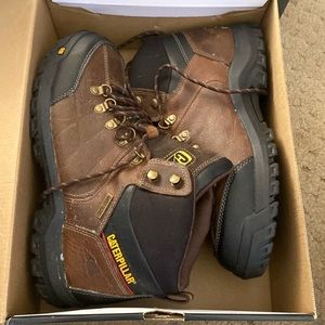 Cat steel toe work boots